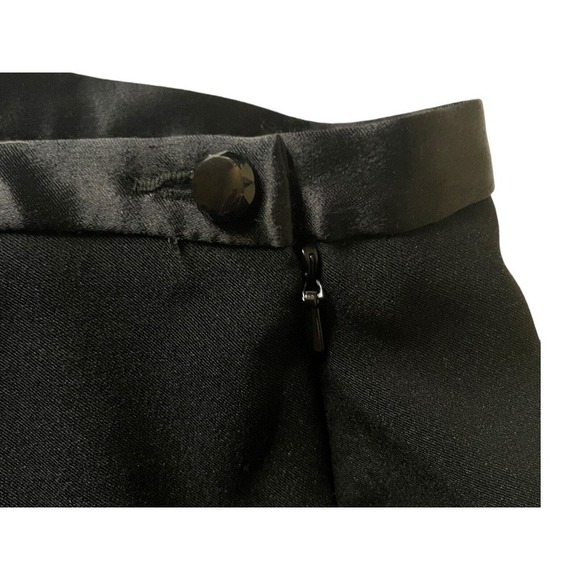 Nygard Collection Black Dress Pants High Rise Tapered Leg Satin Waist Women’s 14 - Picture 2 of 10